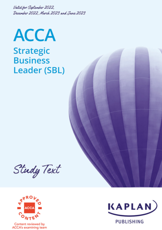 Kaplan ACCA Strategic Business Leader (SBL) Study Text 2026