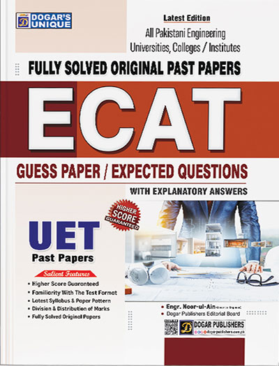 ECAT Original Past Papers (Fully Solved) Latest Edition