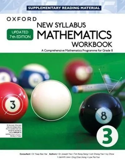 Oxford New Syllabus D Mathematics NSM Workbook 3 (D3) Updated 7th Edition SNC