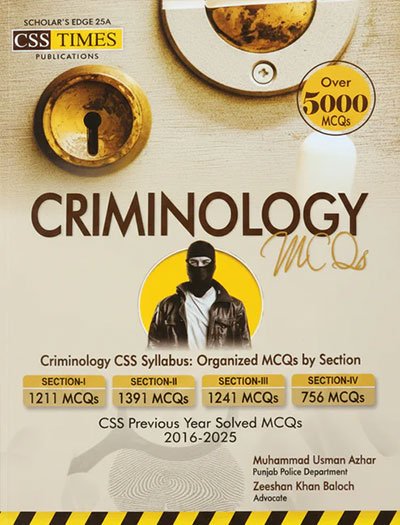 Criminology MCQs For CSS PMS by CSS Times
