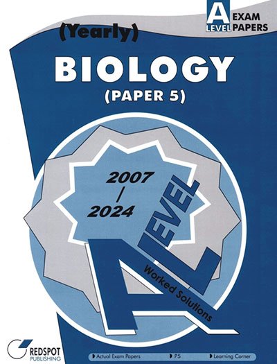Redspot A Level Biology Paper 5 Yearly 2025 Edition