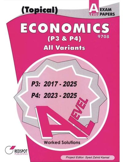 Redspot A Level Economics P3 & P4 Topical 2026 Edition
