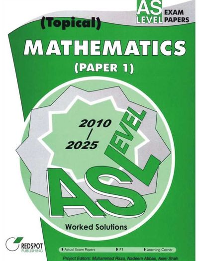 Redspot AS Level Topical Mathematics Paper 1 2026 Edition
