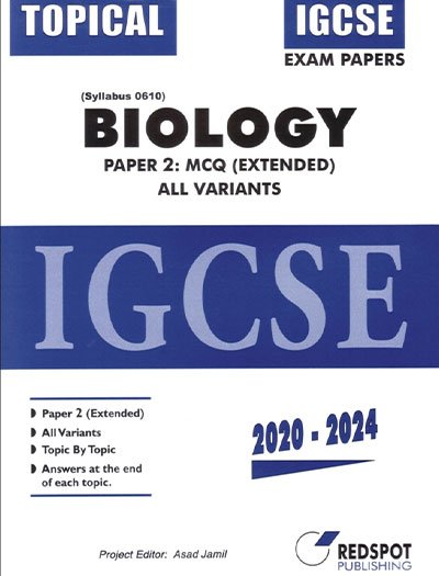 Redspot IGCSE Biology Topical Paper 2 MCQ (Extended) 2025 Edition