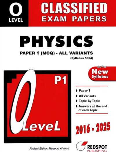 Redspot O Level Classified Physics P1 2026 Edition