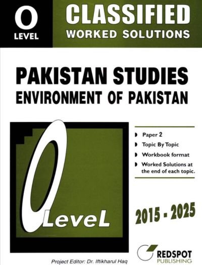 Redspot O Level Pakistan Studies Geography P2 Classified 2026 Edition