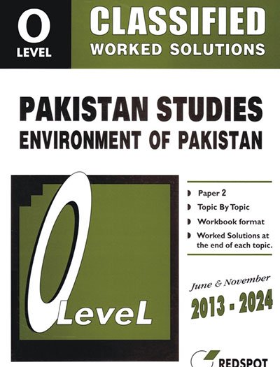 Redspot O Level Pakistan Studies Geography Classified P2