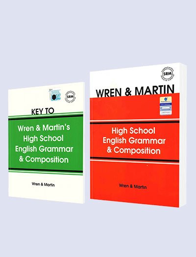 High School English Grammar & Composition with Key By Wren & Martin (2 Books Set)